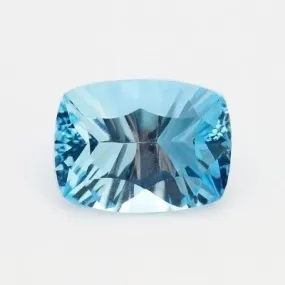 14.28ct Swiss Blue Topaz Concave Cushion