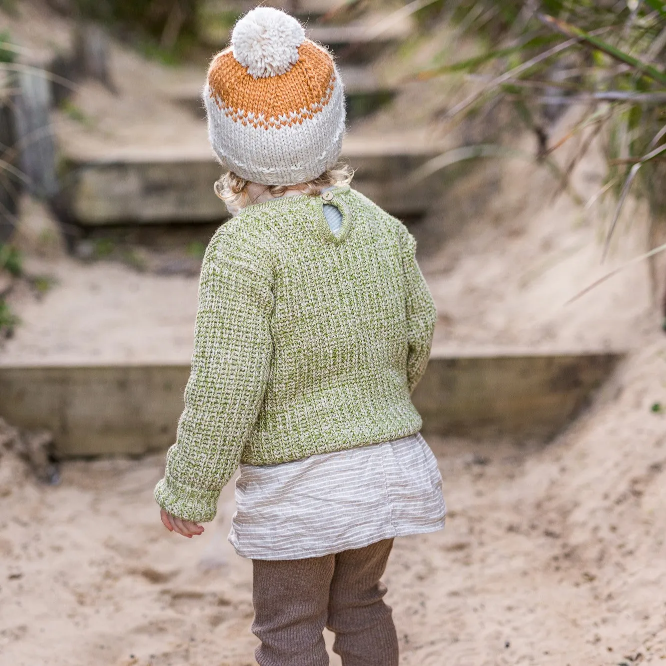 Acorn Kids: Parklife Beanie Caramel and Oatmeal