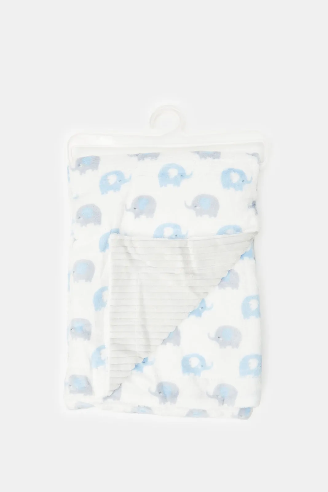 Baby Blue Allover Print Blanket