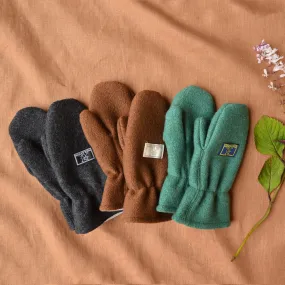 Child's Organic Boiled Wool Mittens (4y - Big Kids)