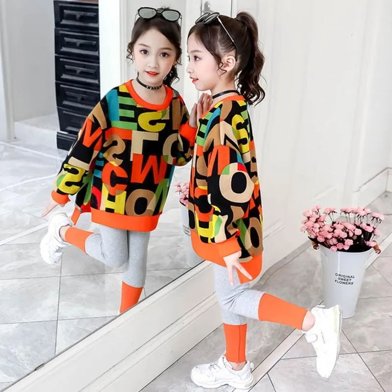 Girls Autumn Letter Sweater