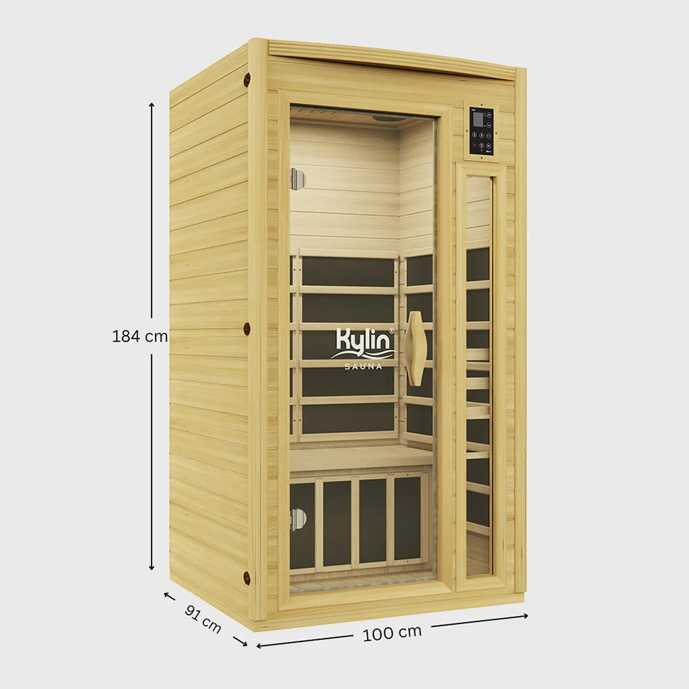 Kylin® Sauna - Low EMF Carbon Infrared Sauna 1 Person - K8107 Low EMF