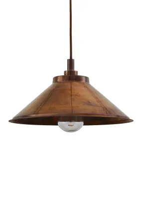 Nerissa Industrial Brass Pendant Light